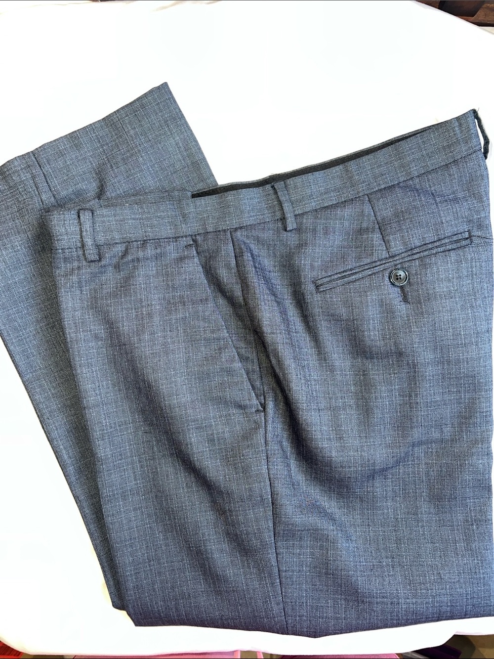Calvin Klein Mens Warm Tone Gray Dress Pants